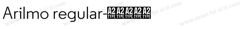 Arilmo regular字体转换